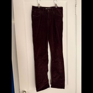 Levi's Women's Dark Red Straight Leg Jeans